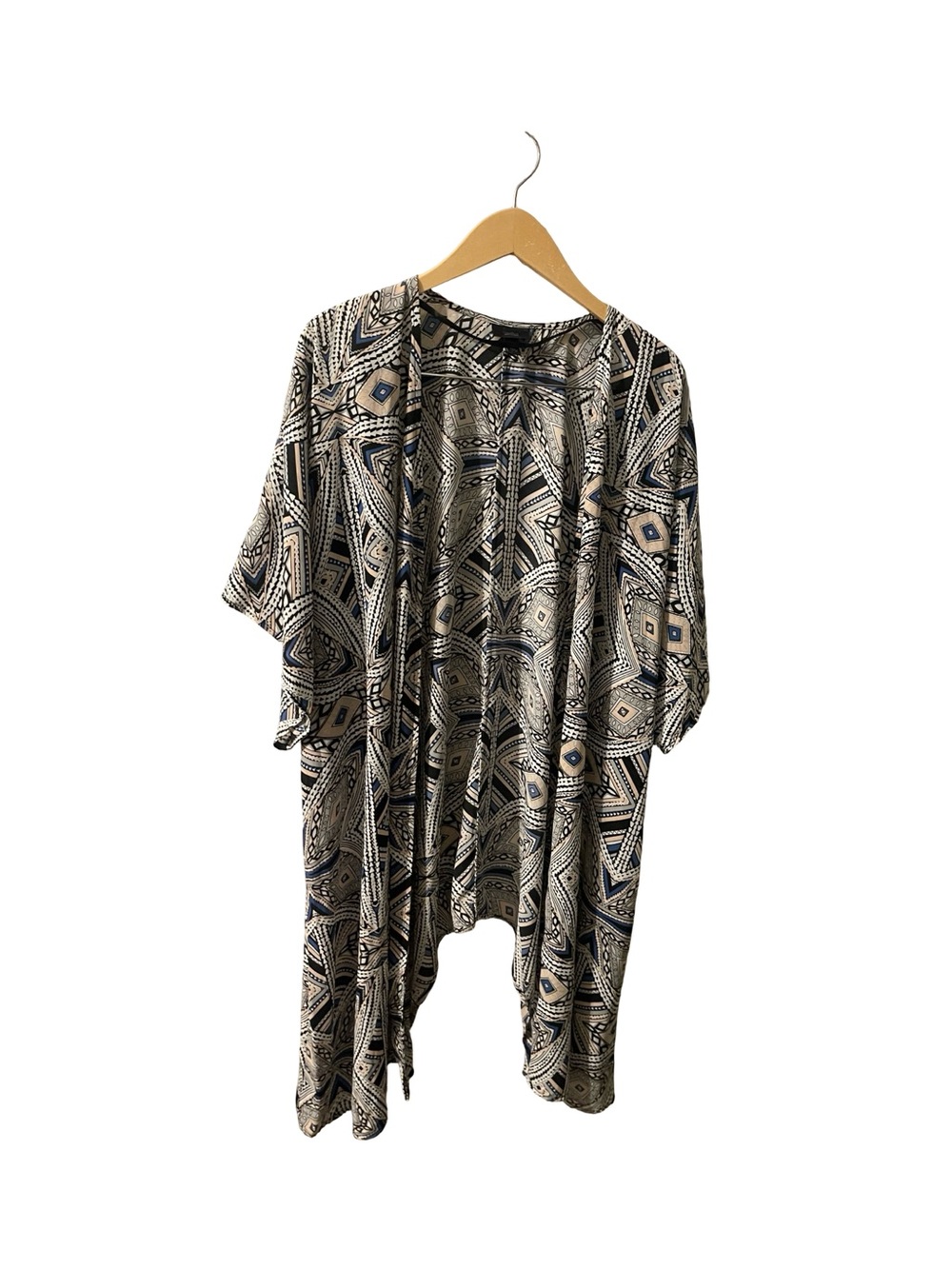 Boho Geometric Print Kimono Cardigan Cover Up S/M